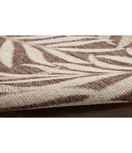 Nourison Garden Oasis Mocha GOA01 5 ft. X 7 ft. Rectangle Rug