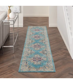 Nourison Home Passion PSN03 Light Blue 2 ft. 2 in. X 10 ft. Area Rug