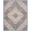 Nourison Home Elation ETN08 Ivory Blue 7 ft. 10 in. X 9 ft. 10 in. Area Rug
