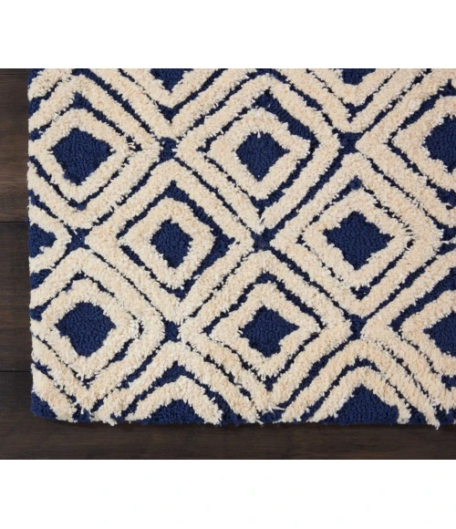 Nourison Home Deco Mod Navy 46358 2ft.3in. x 7ft.6in. Rect. Rug