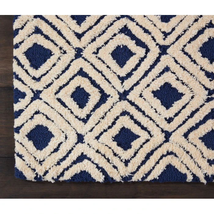 Nourison Home Deco Mod Navy 46358 2ft.3in. x 7ft.6in. Rect. Rug