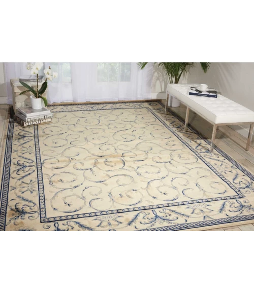 Nourison Somerset Area Rug ST02-Ivory/Blue