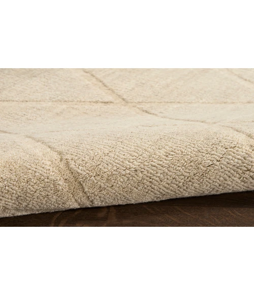 Nourison Wool Haven Beige WOH01 5 ft. 3 in. X 7 ft. 3 in. Rectangle Rug