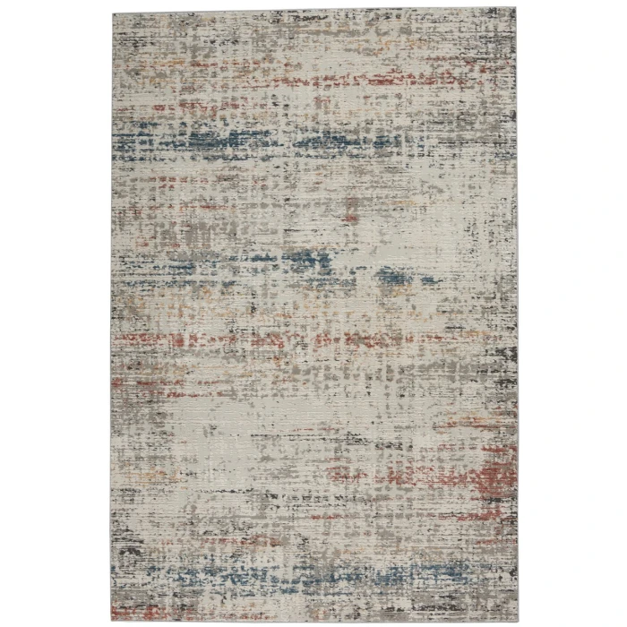 Nourison Rustic Textures Area Rug RUS14-Light Grey Multi