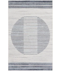 Nourison Home Astra Machine Washable ASW05 Ivory Blue 4 ft. X 6 ft. Area Rug