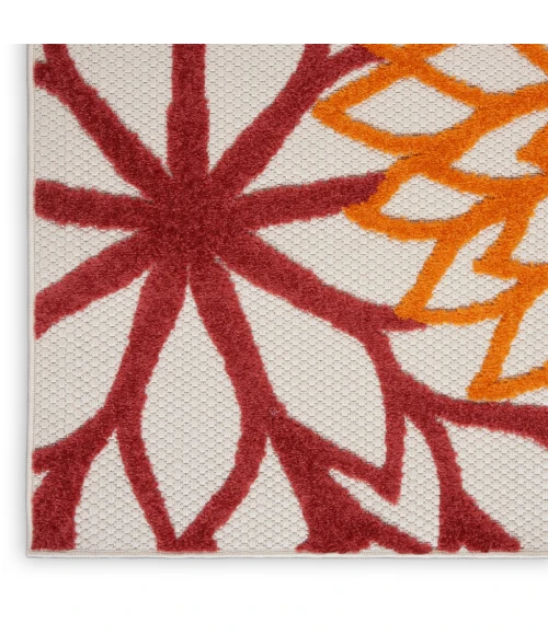 Nourison Aloha Area Rug ALH05-Red Multi Colored