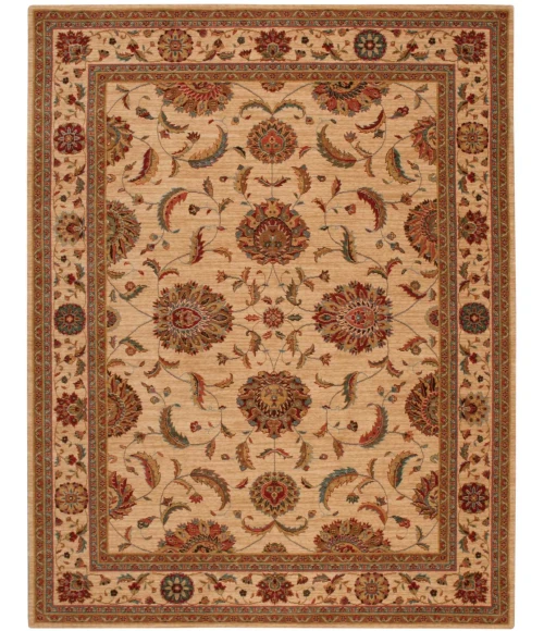 Nourison Home Living Treasures Cream / Ivory LI04 7ft.6in. x 9ft.6in. Rect. Rug