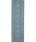 Nourison Jubilant Runner Area Rug JUB06-Ivory/Blue