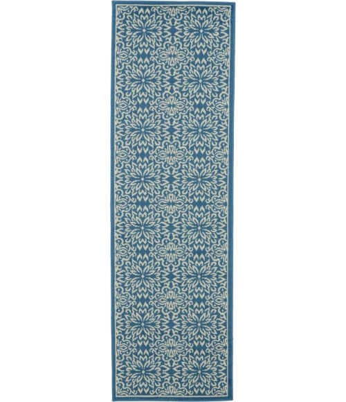 Nourison Jubilant Runner Area Rug JUB06-Ivory/Blue