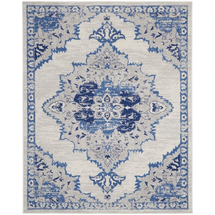 Nourison Whimsicle Area Rug WHS14-Ivory Blue