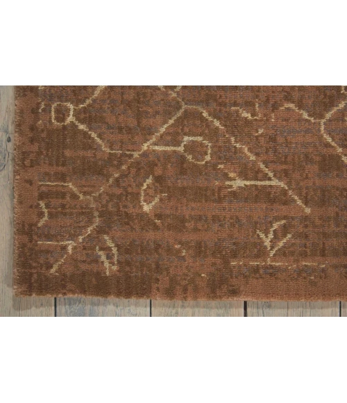 Nourison Silken Allure Runner Area Rug SLK08-Chocolate