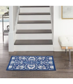 Nourison Home Whimsicle WHS10 Navy Multicolor 2 ft. X 3 ft. Area Rug