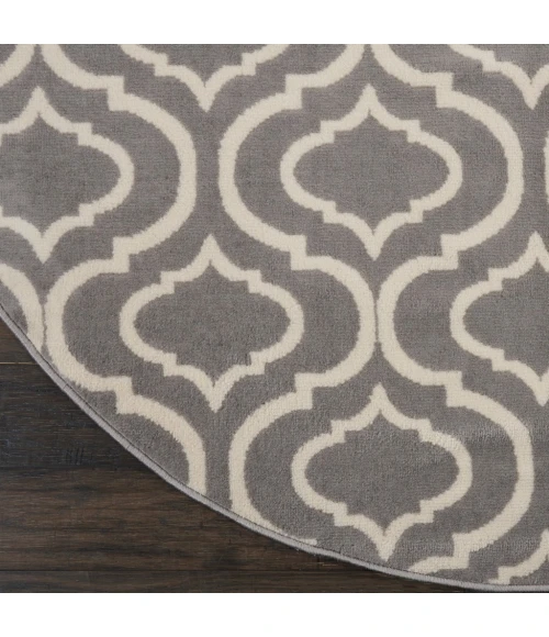 Nourison Jubilant Round Area Rug JUB19-Grey