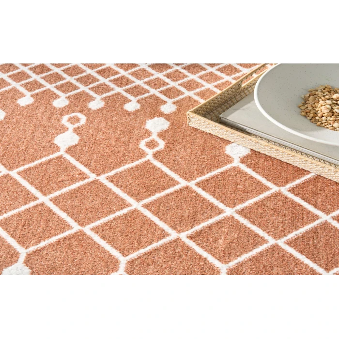 Nourison Astra Machine Washable Copper ASW10 6 ft. 7 in. X 9 ft. Rectangle Rug