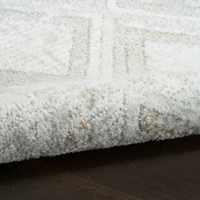 Nourison Dekor Grey DEK05 2 ft. X 4 ft. Rect. Rug
