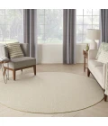 Nourison Home Courtyard Tan COU01 5ft. x Round Round Rug