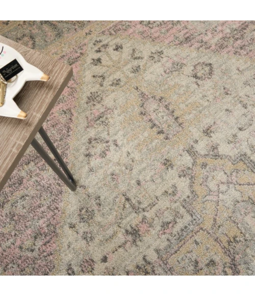 Nourison Tranquil Area Rug TRA06-Ivory/Pink