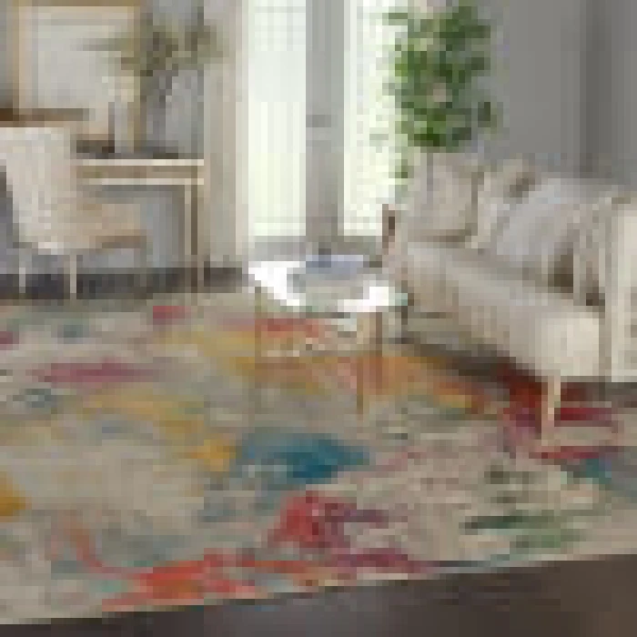 Nourison Celestial Area Rug CES12-Ivory/Multicolor