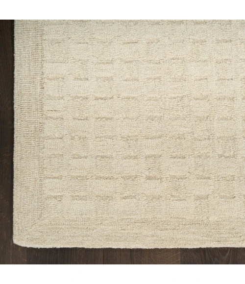DKNY Pure Grids Ivory Beige PGR01 9 ft. X 12 ft. Rect. Rug