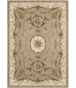 Nourison Home Bordeaux Beige BOR01 5ft.3in. x 7ft.4in. Rect. Rug