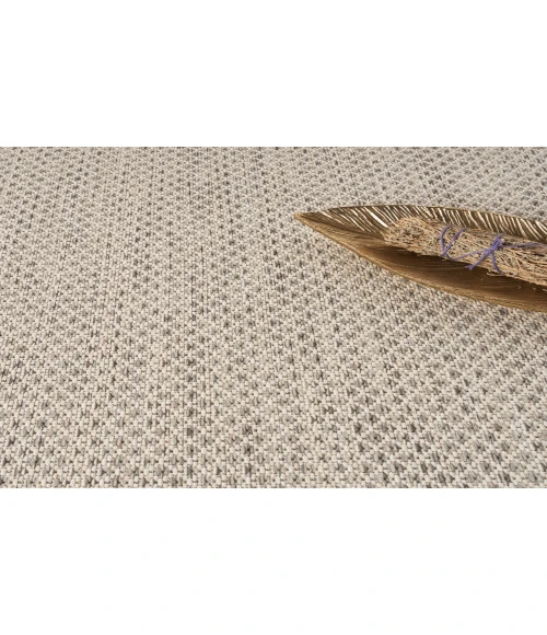 Nourison Courtyard Ivory/Silver COU01 4 ft. Round Rug