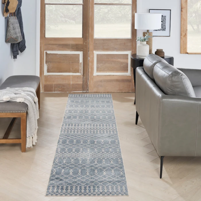 Nourison Astra Machine Washable Area Rug ASW10 Blue