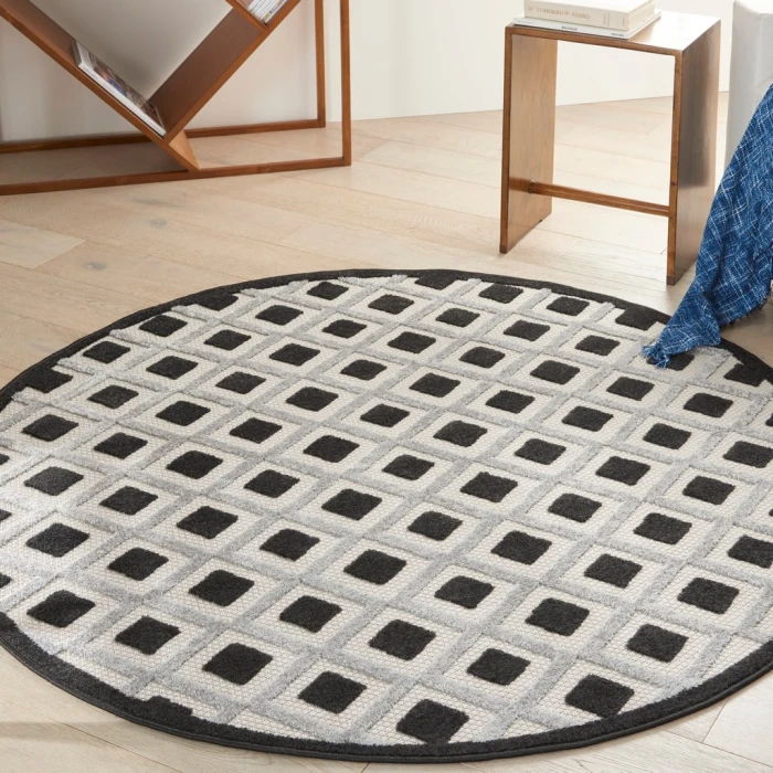 Nourison Aloha Area Rug ALH26-Black White