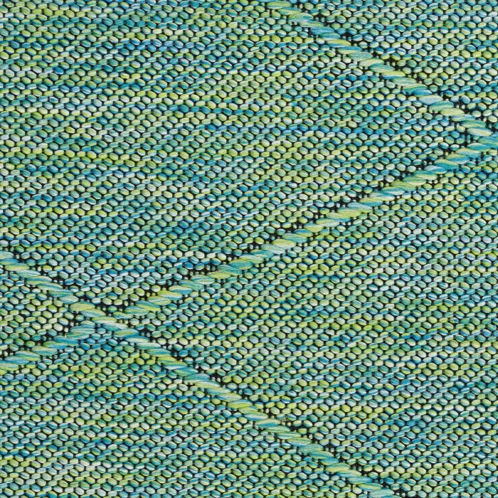 Nourison Washable Solutions Blue/Green WSL01 7 ft. X 10 ft. Rect. Rug
