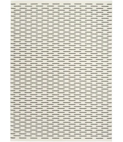Nourison Home Nordic NRC12 Ivory Black 5 ft. X 7 ft. Area Rug
