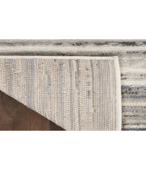 Nourison Serenity Home Ivory Grey Blue SRH03 7 ft. 10 in. X 9 ft. 10 in. Rectangle Rug