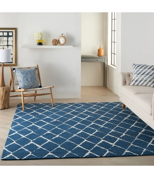 Nourison Twilight Area Rug TWI15 Navy 7'9" x 9'9"