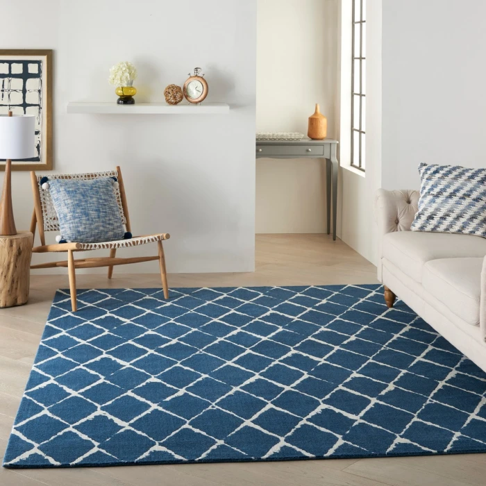 Nourison Twilight Area Rug TWI15 Navy 7'9" x 9'9"