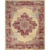 Nourison Home Grafix GRF14 Cream Red 7 ft. X 10 ft. Area Rug