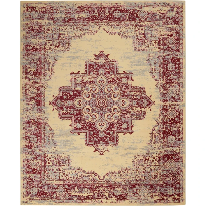 Nourison Grafix Area Rug GRF14-Cream/Red