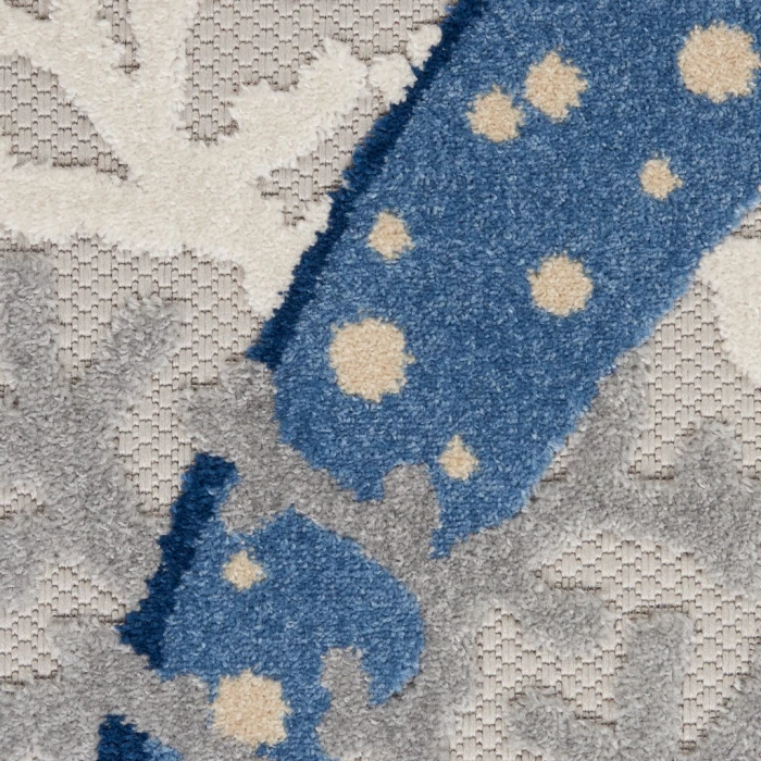 Nourison Aloha Area Rug ALH24-Blue/Grey
