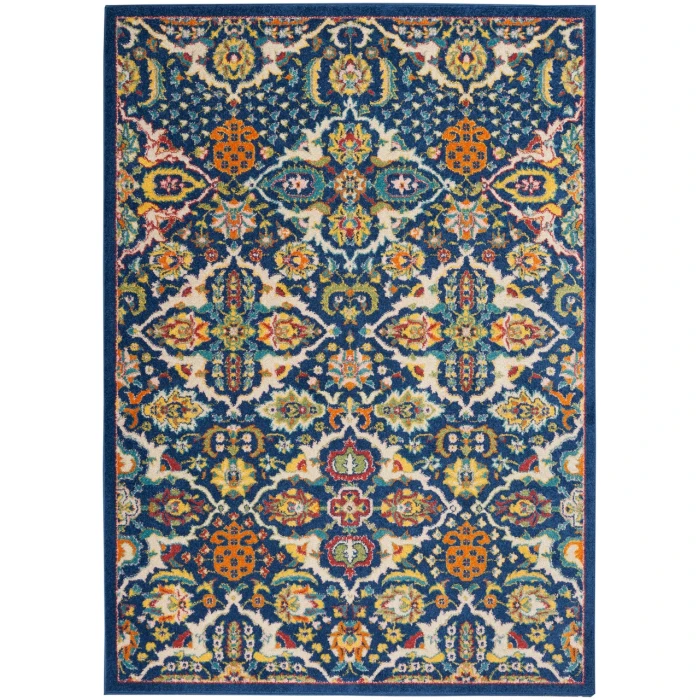 Nourison Allur Area Rug ALR03-Navy Multicolor