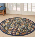 Nourison Allur Area Rug ALR03 Navy Multicolor