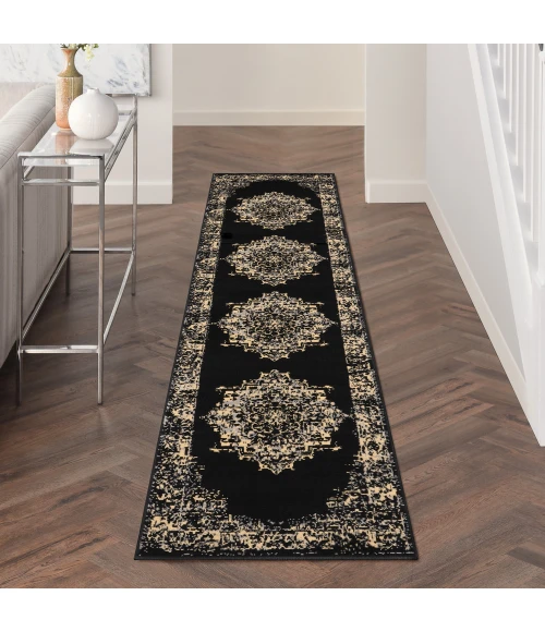 Nourison Grafix Area Rug GRF14 Black