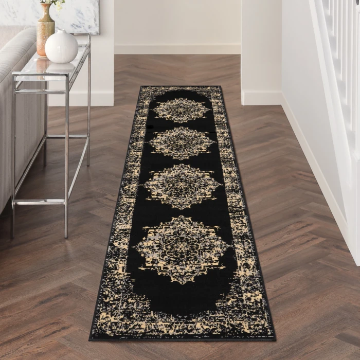 Nourison Grafix Area Rug GRF14 Black