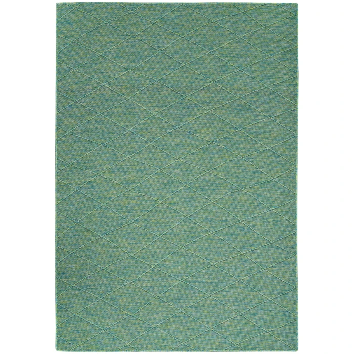 Nourison Washable Solutions Blue/Green WSL01 4 ft. X 6 ft. Rect. Rug