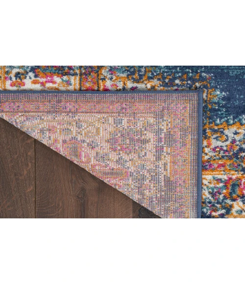 Nourison Passion Navy PSN03 2 ft. 2 in. X 10 ft. Rectangle Rug