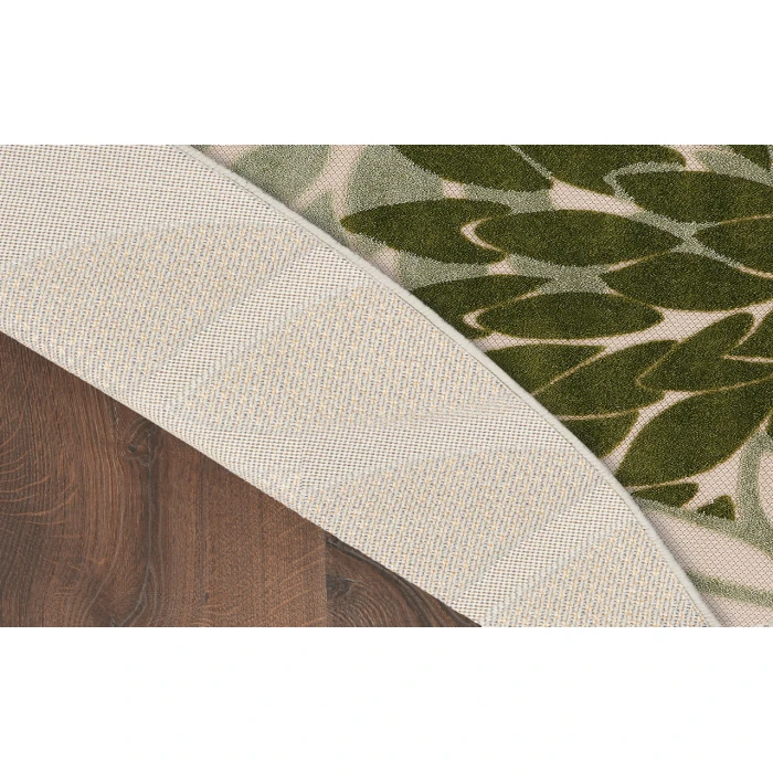 Nourison Aloha Ivory Green ALH05 5 ft. 3 in. Round Rug