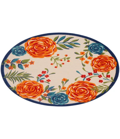 Nourison Aloha Multicolor ALH32 7’10” Round Rug