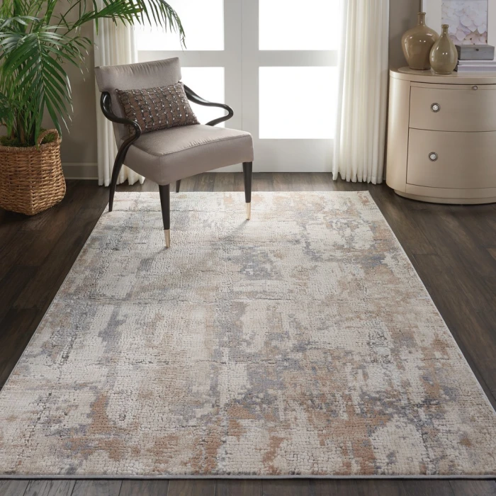 Nourison Rustic Textures Area Rug RUS06-Beige/Grey