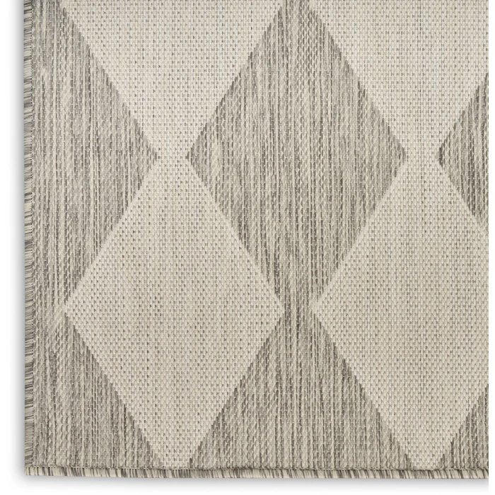 Nourison Positano Light Grey POS04 2ft.2in. x 12ft. Rect. Rug