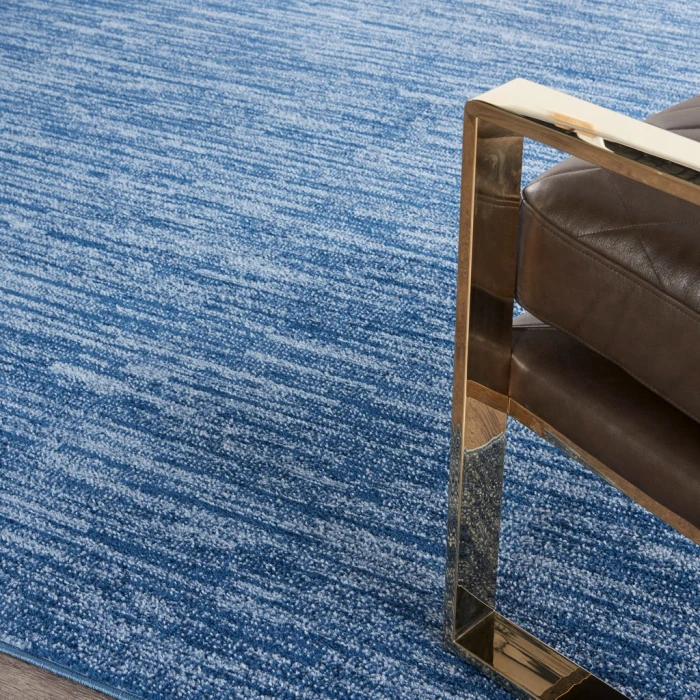 Nourison Essentials Navy Blue Area Rug NRE01-Navy Blue