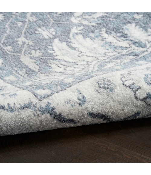 Nourison Astra Machine Washable Slate ASW20 5 ft. 3 in. X 7 ft. Rect. Rug