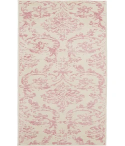 Nourison Home Jubilant JUB09 Ivory Pink 2 ft. X 6 ft. Area Rug