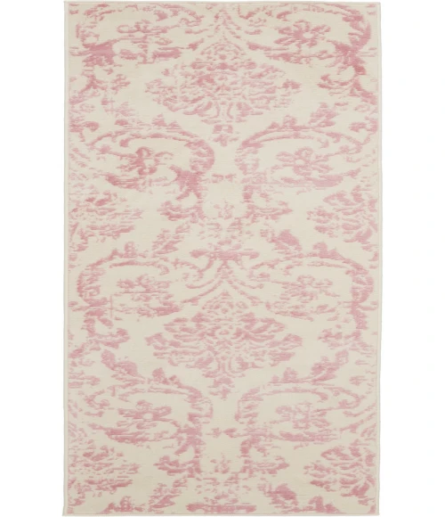 Nourison Jubilant Ivory Pink JUB09 2 ft. X 6 ft. Rectangle Rug