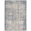 Calvin Klein CK950 Rush CK950 Ivory Blue 4 ft. X 6 ft. Area Rug